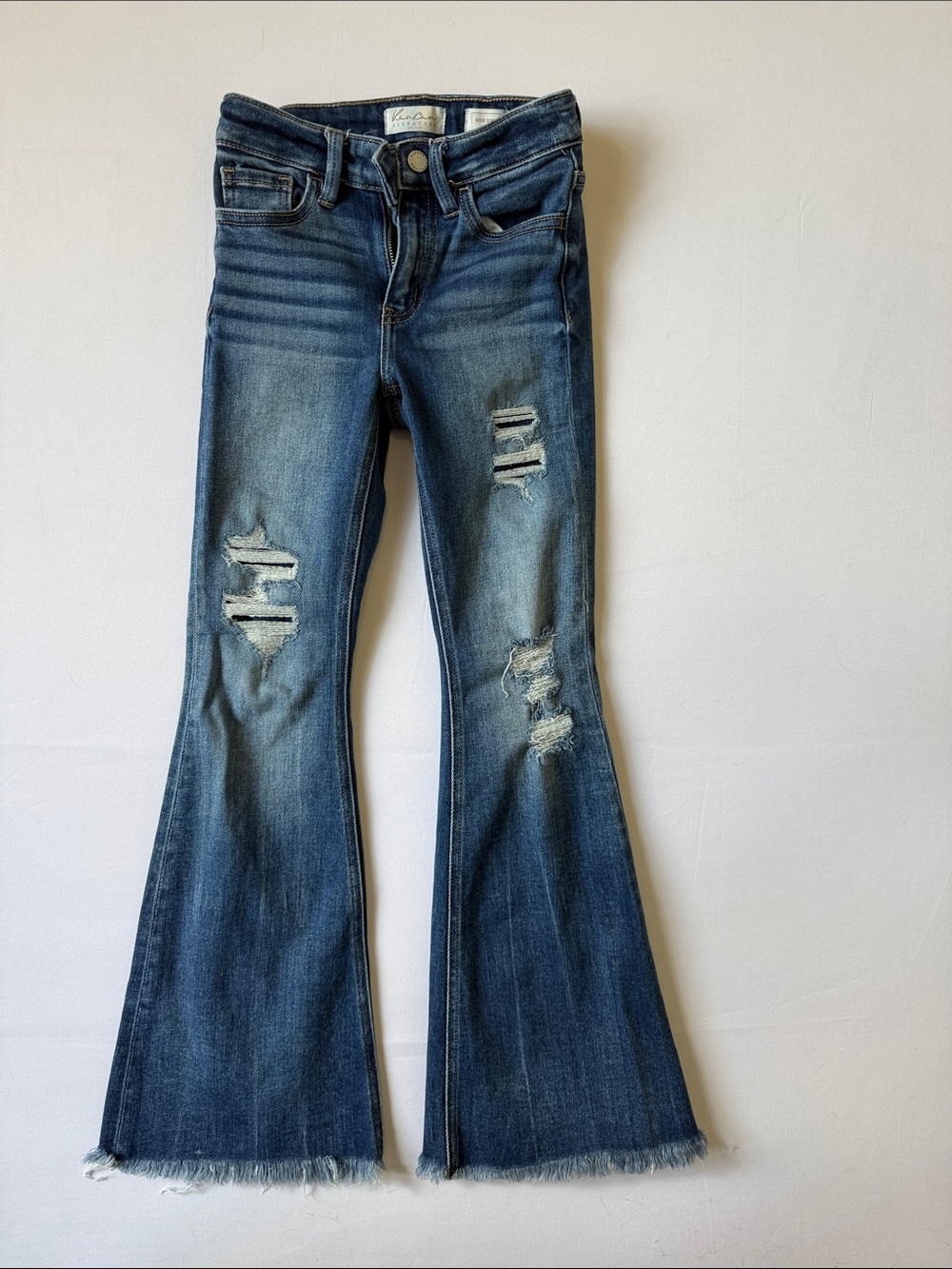 KanCan Girls high Rise stretch Flare Jeans…Size 8…EUC!